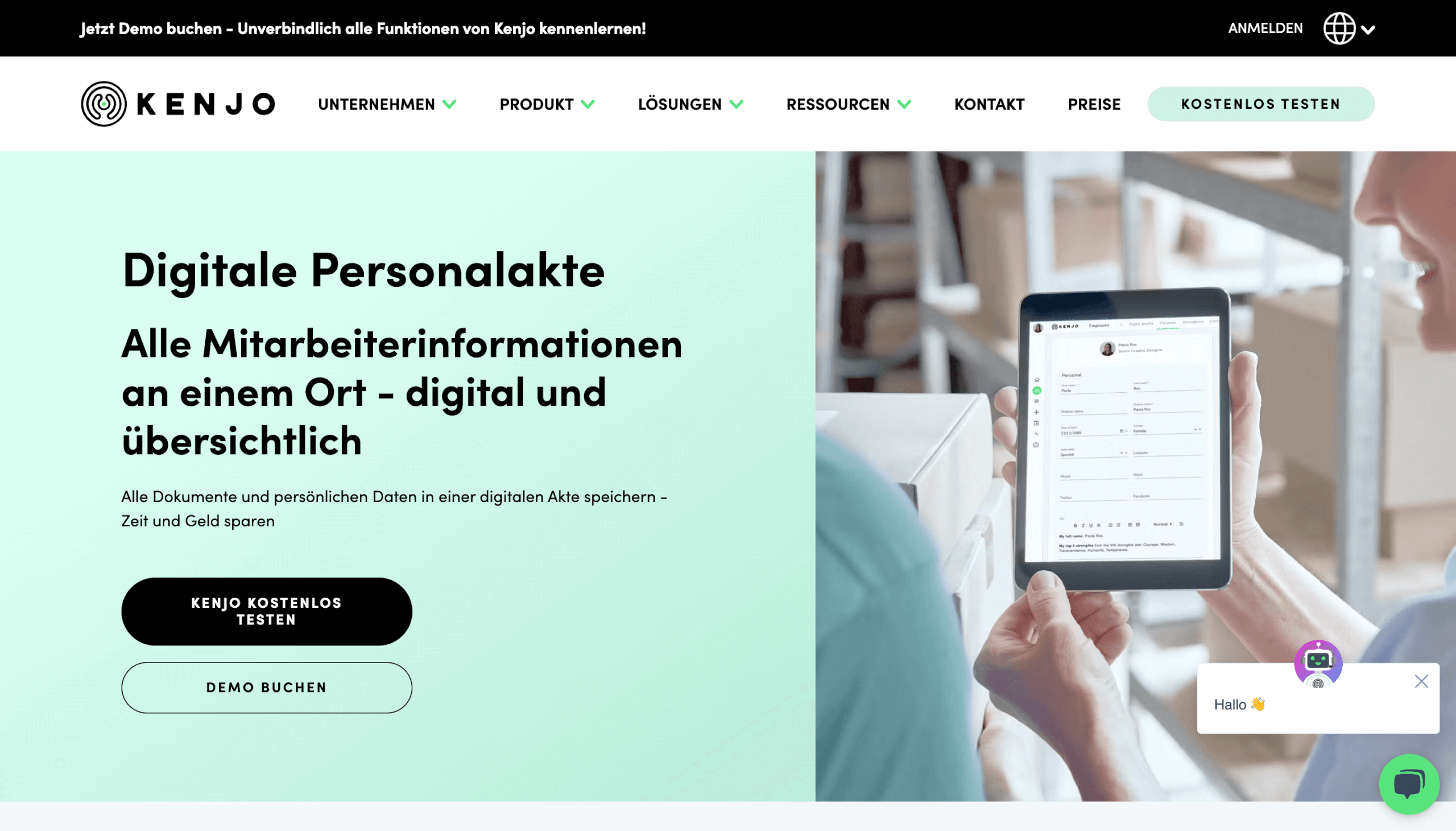 Digitale Personalakte Kenjo