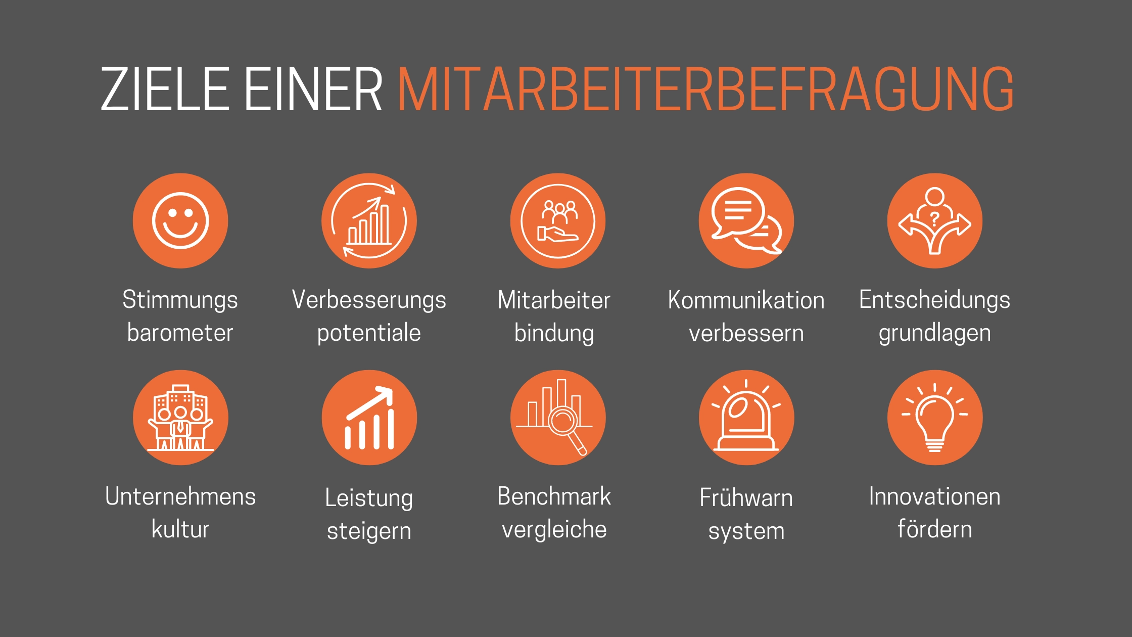 Mitarbeiterbefragung Ziele