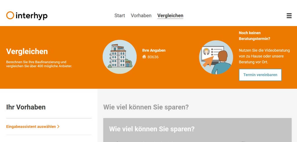 immobilienfinanzierung online interhyp