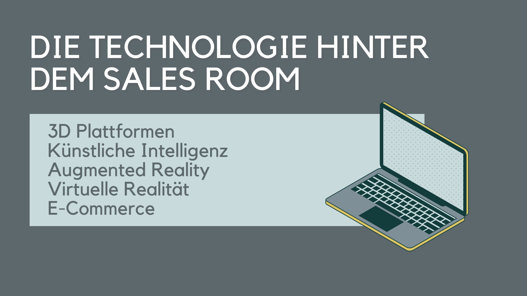 Digitaler Sales Raum Technologie