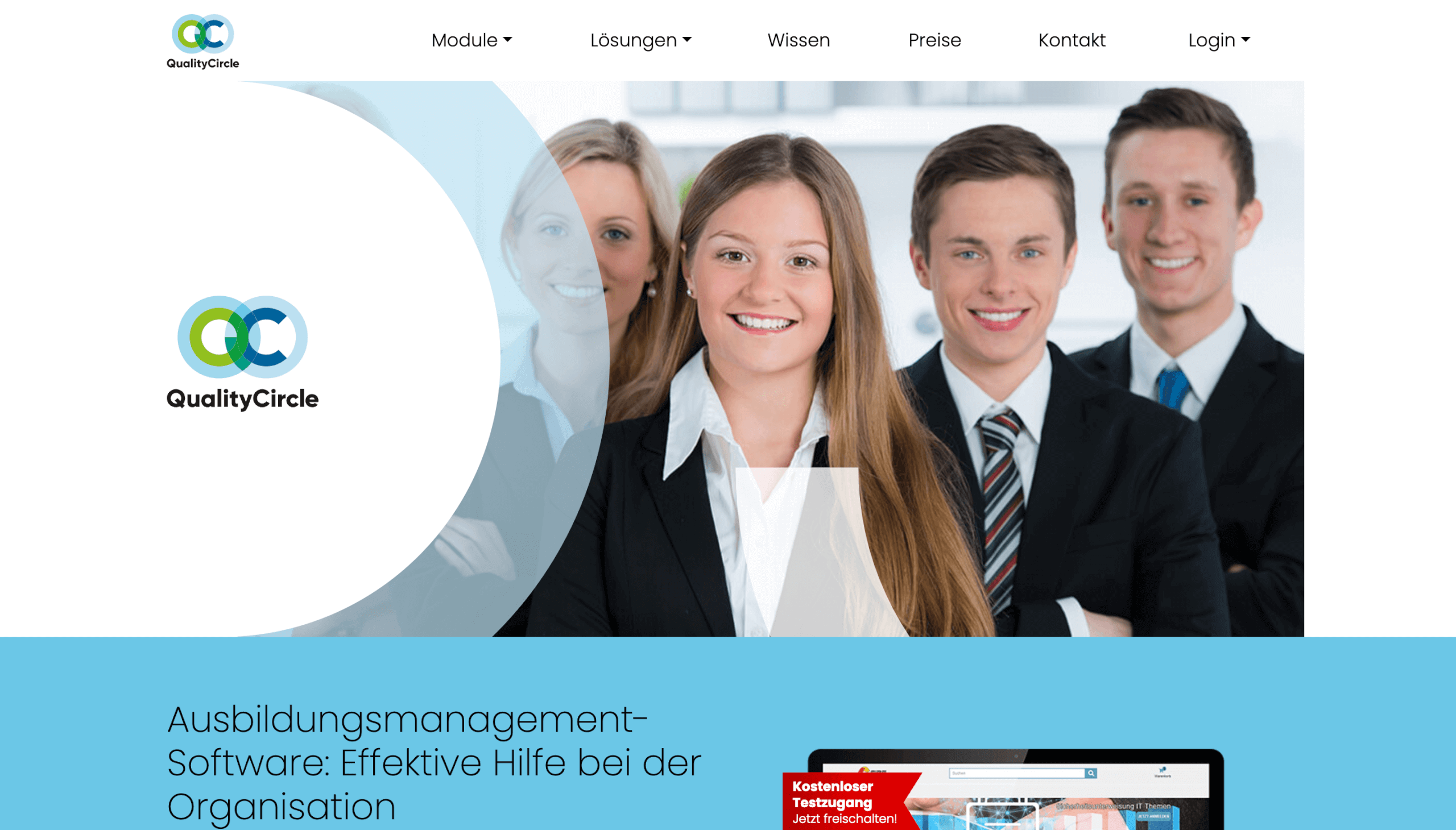 Ausbildungssoftware Ausbildungsmanagement per Software optimieren QualityCircle