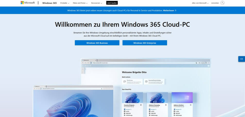 desktop as a service privat Windows 365 Cloud PC