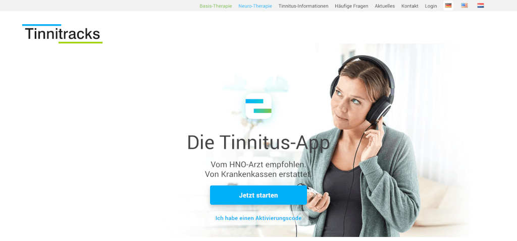 Gesundheitsapps Tinnitracks