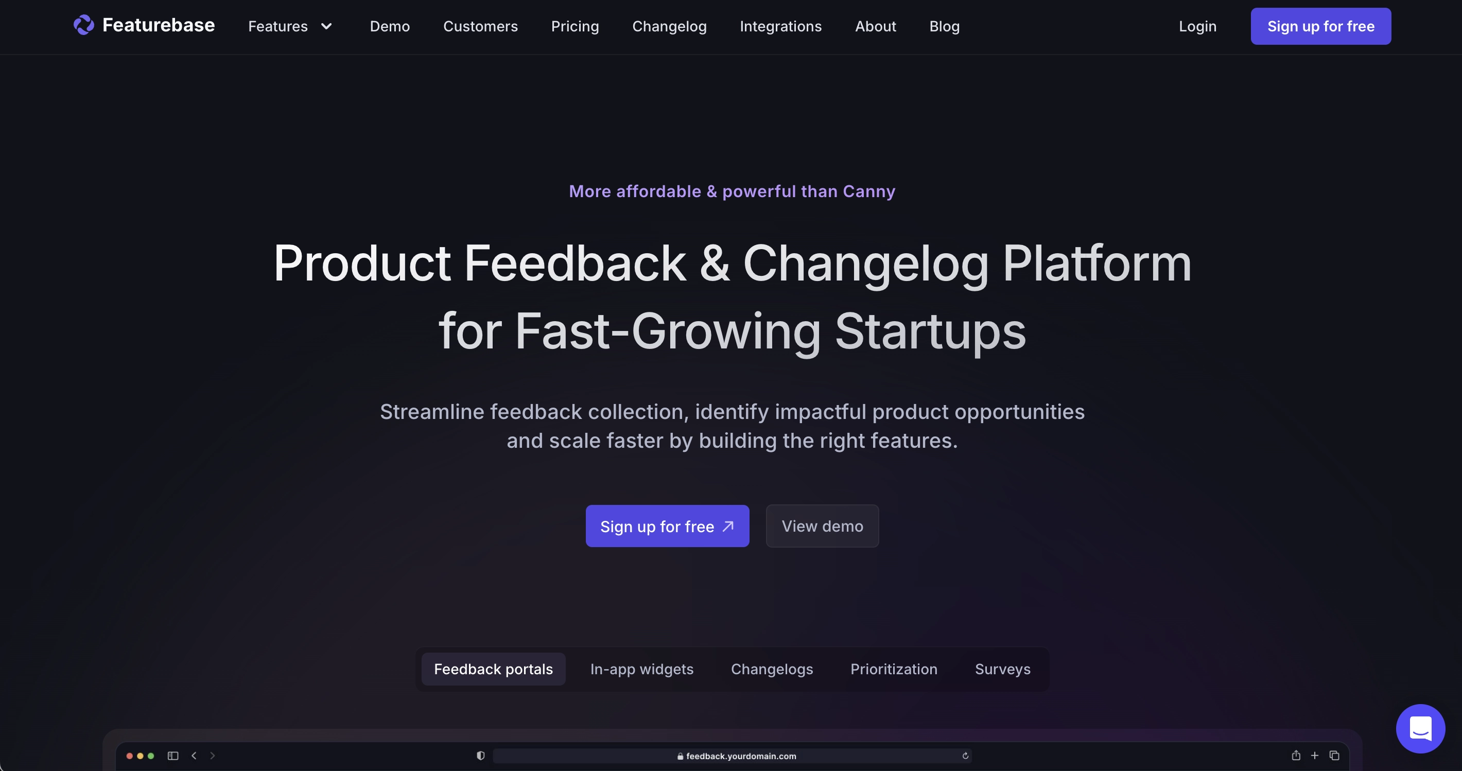 Produkt Feedback Software Anbieter Featurebase