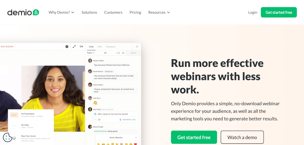 Webinar Software demio