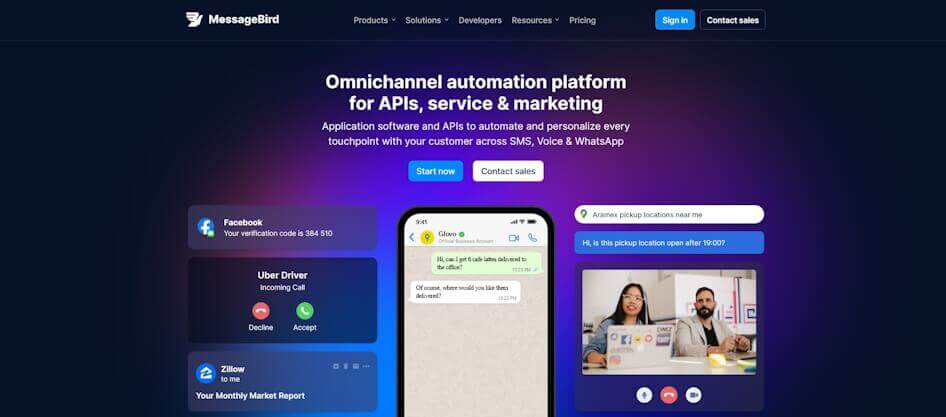 whatsapp business api MessageBird