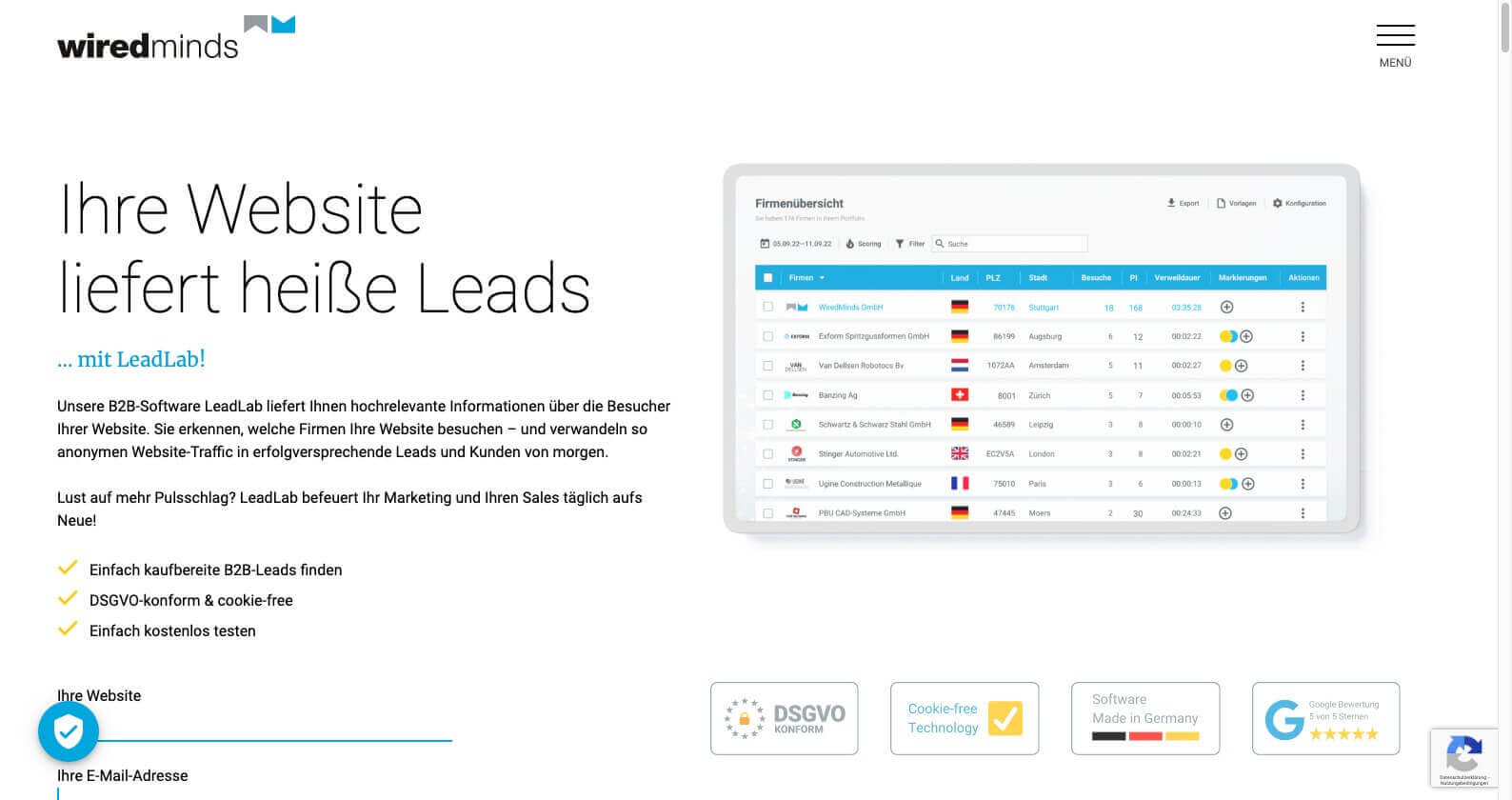WiredMinds LeadLab auf Digital Affin 1