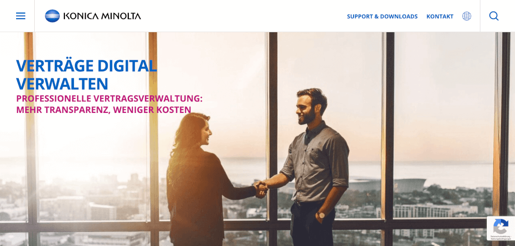 Digitales Vertragsmanagement KONICA MINOLTA