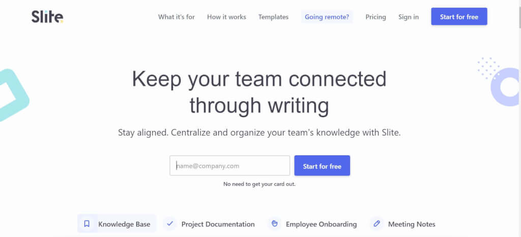 Knowledge Base Software Slite