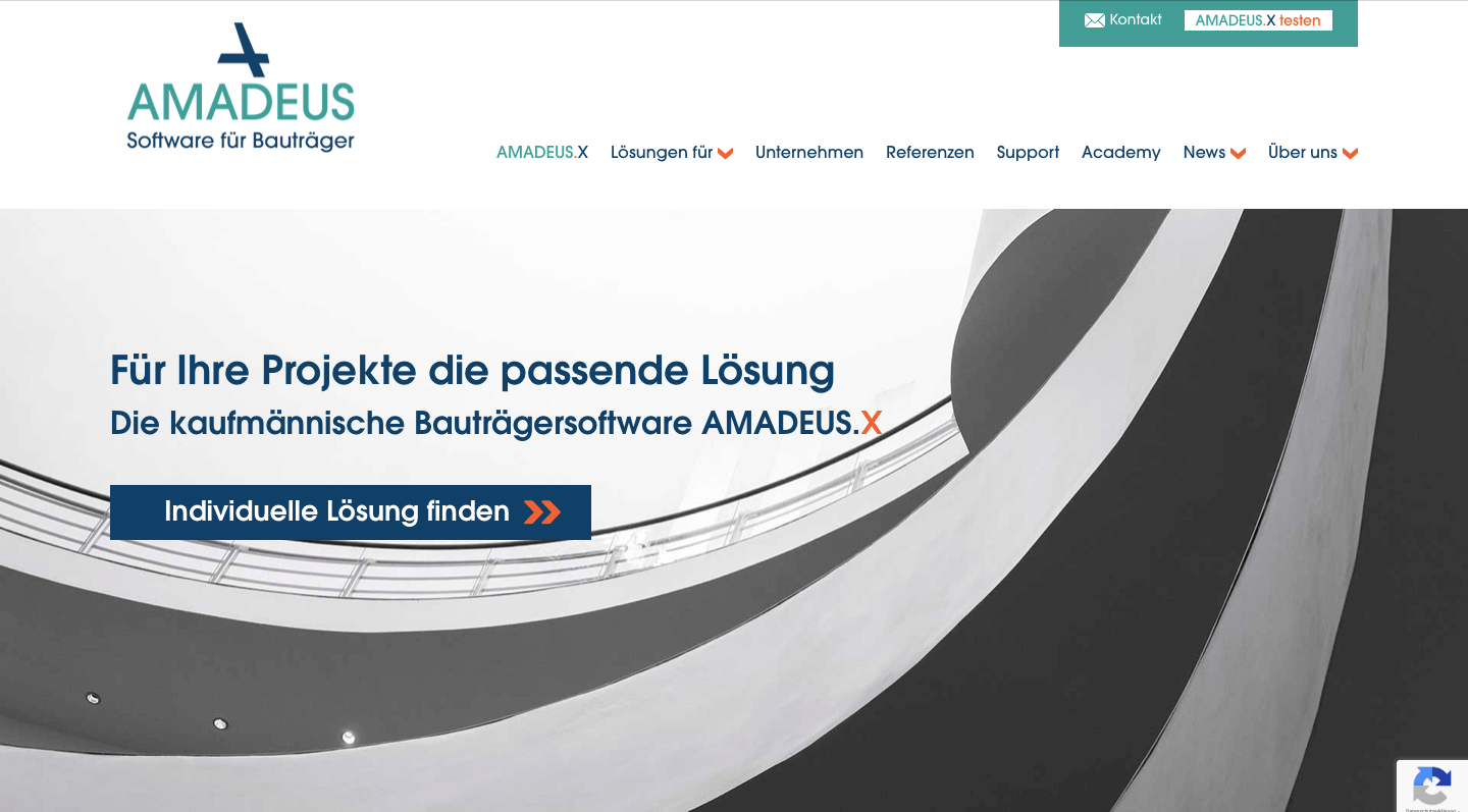 Bautraeger Software Anbieter Amadeus