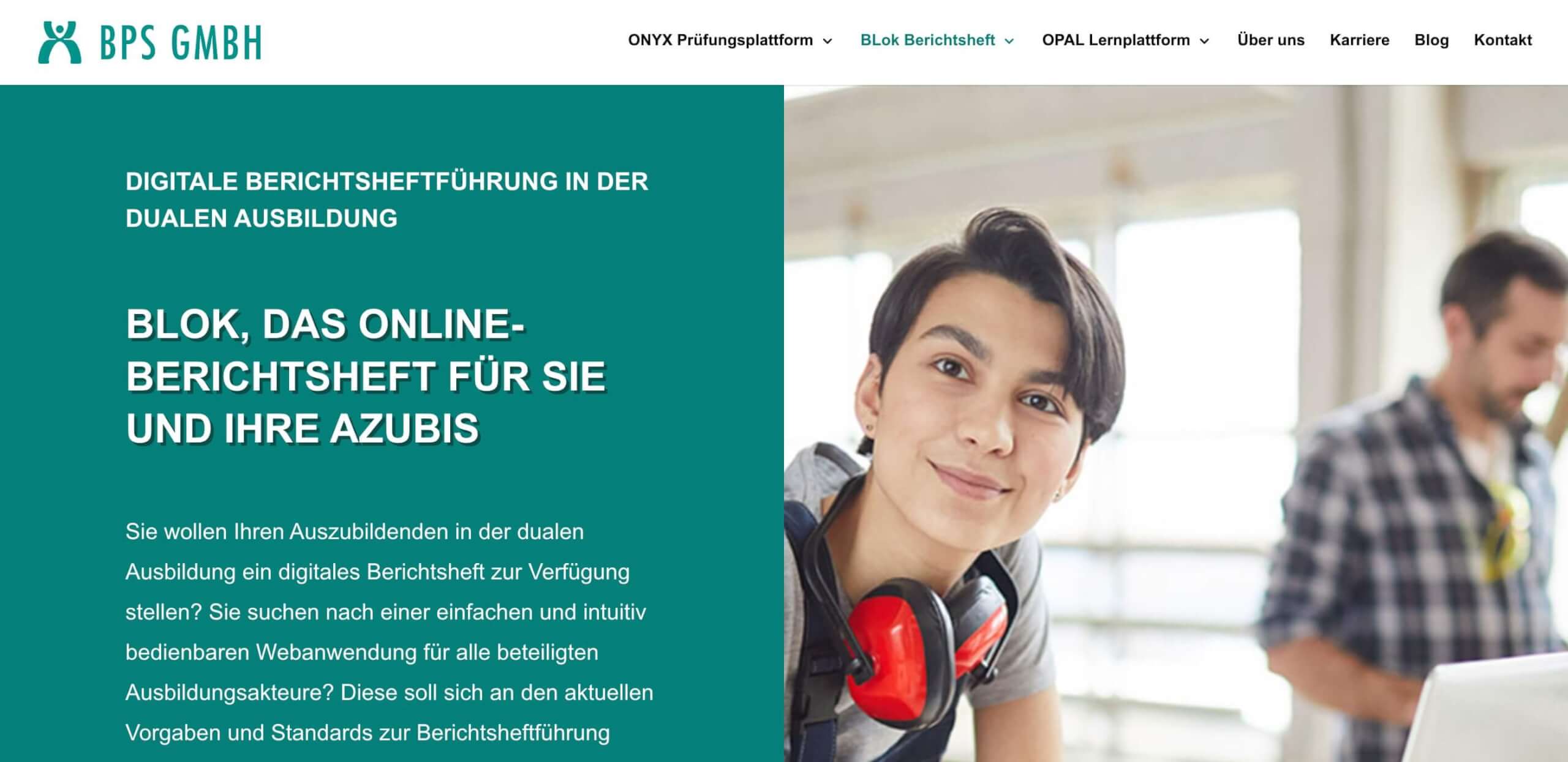 BLok Digitales Online Berichtsheft BPS GmbH digital affin 1