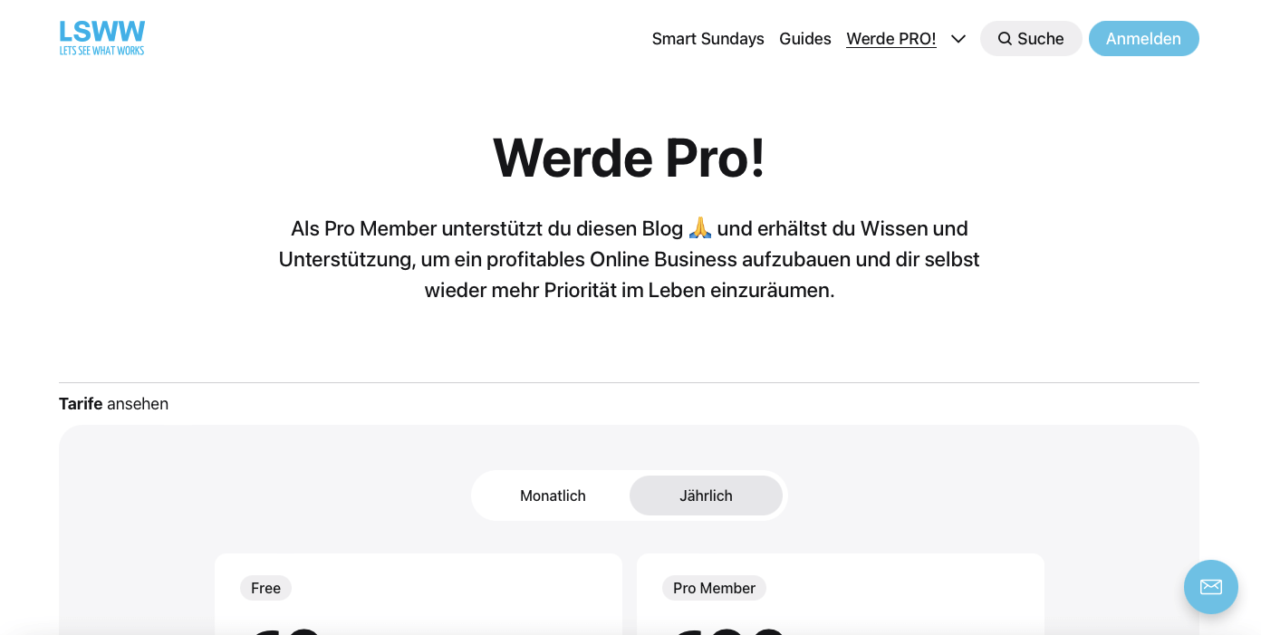Digitale Produkte Ideen Screenshot LSWW