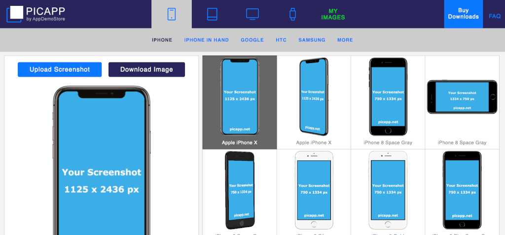 Mockups erstellen PicApp