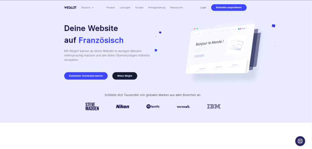 multilinguale website weglot