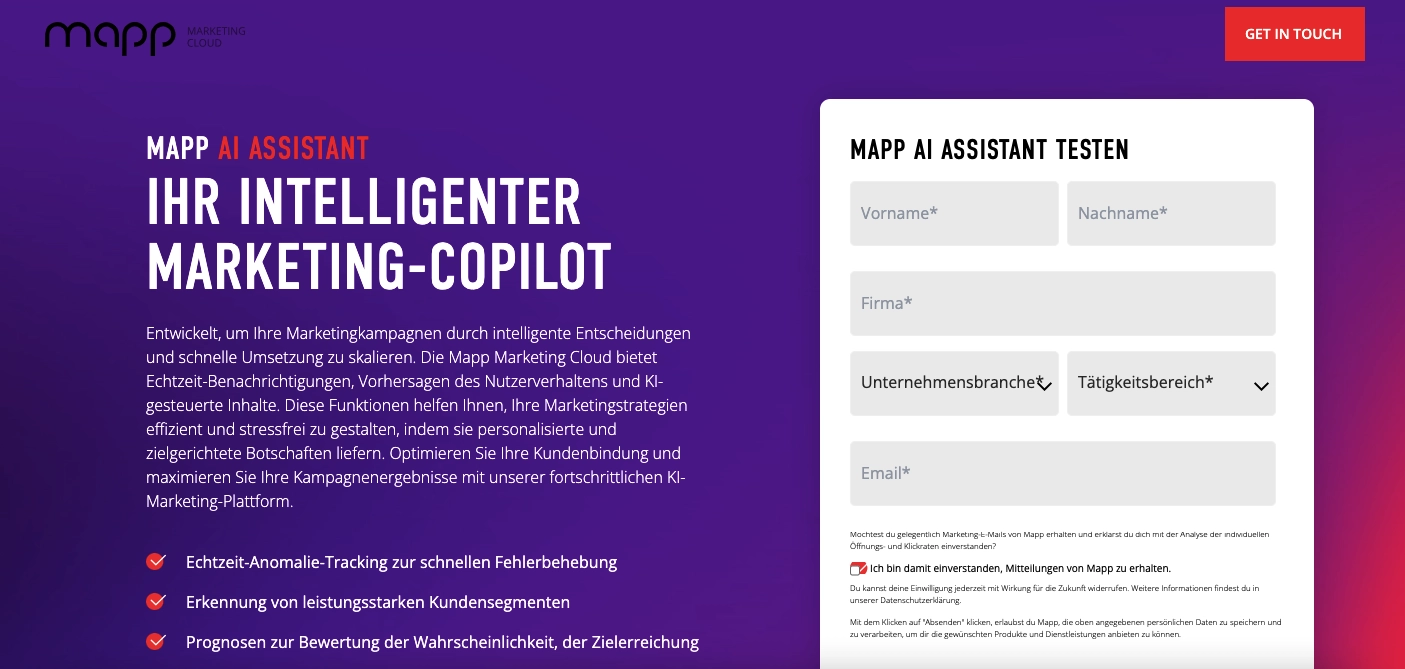 KI im Marketing Tool Mapp