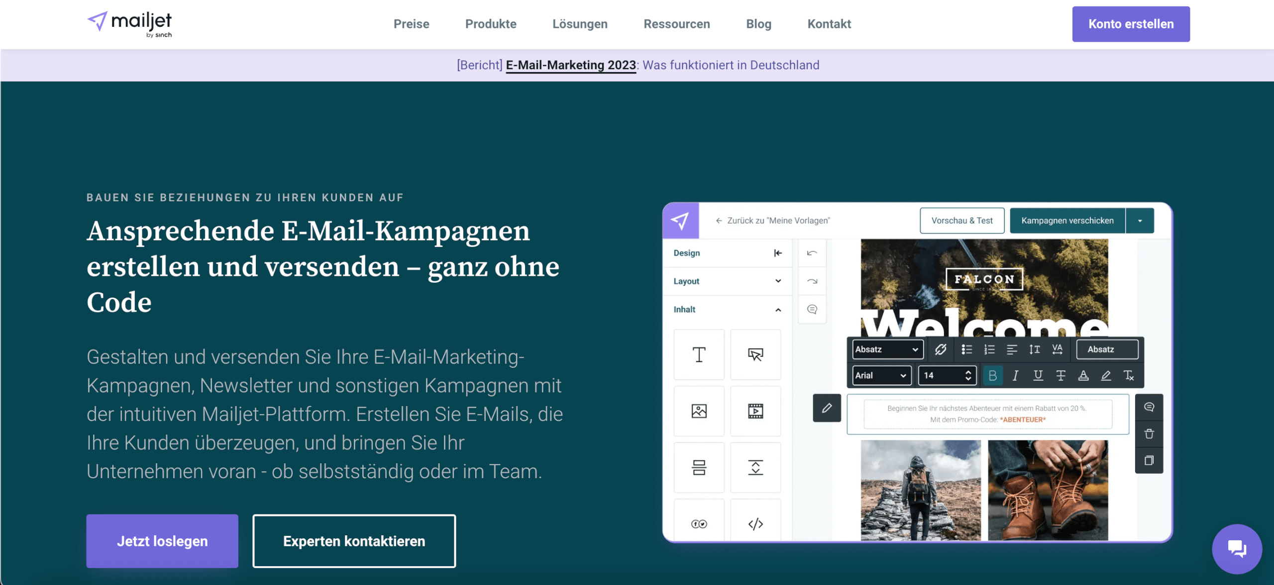 Beste E Mail Marketing Software Mailjet