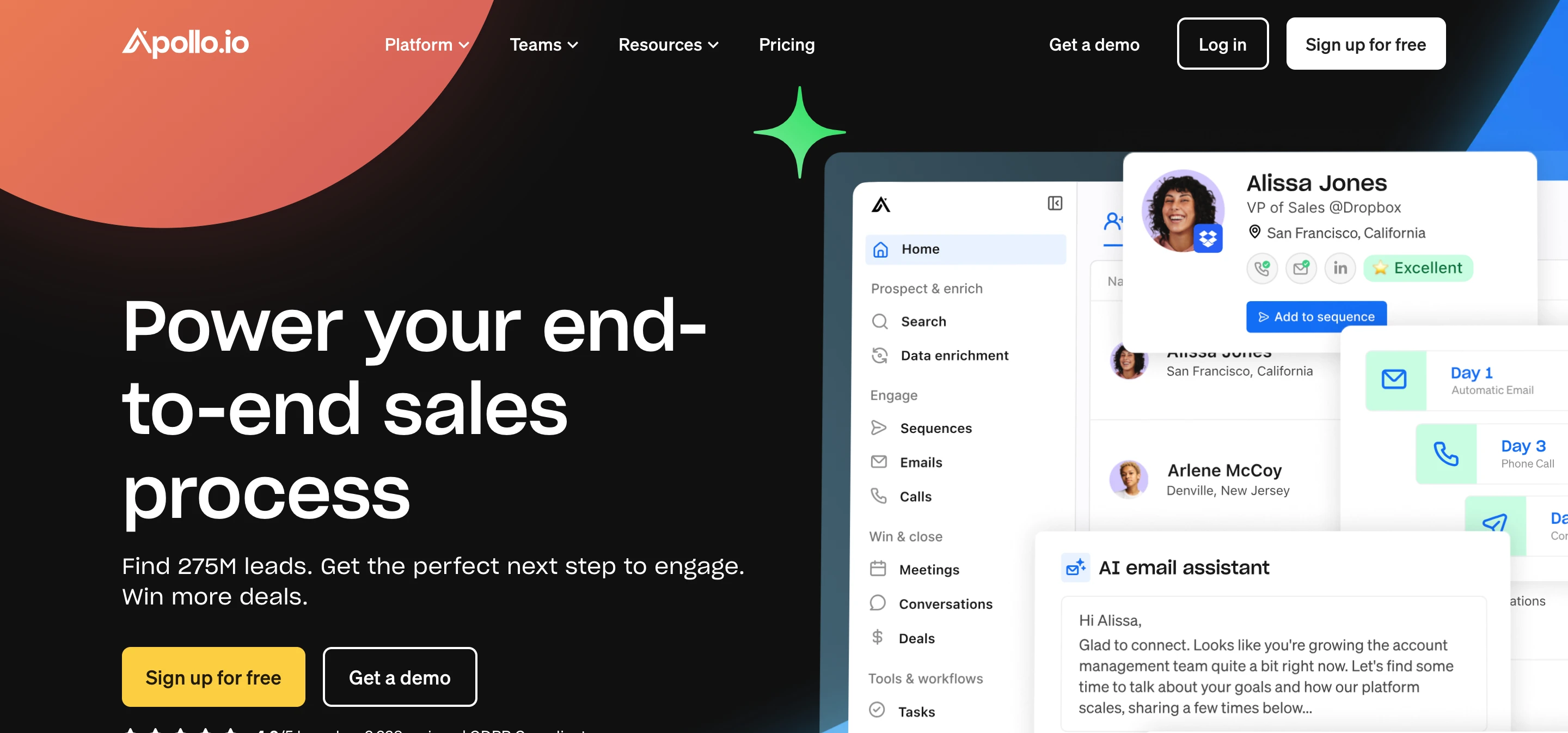 apollo website b2b firmendaten