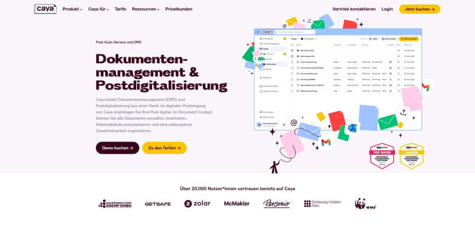 digitalisierung rechnungseingang caya
