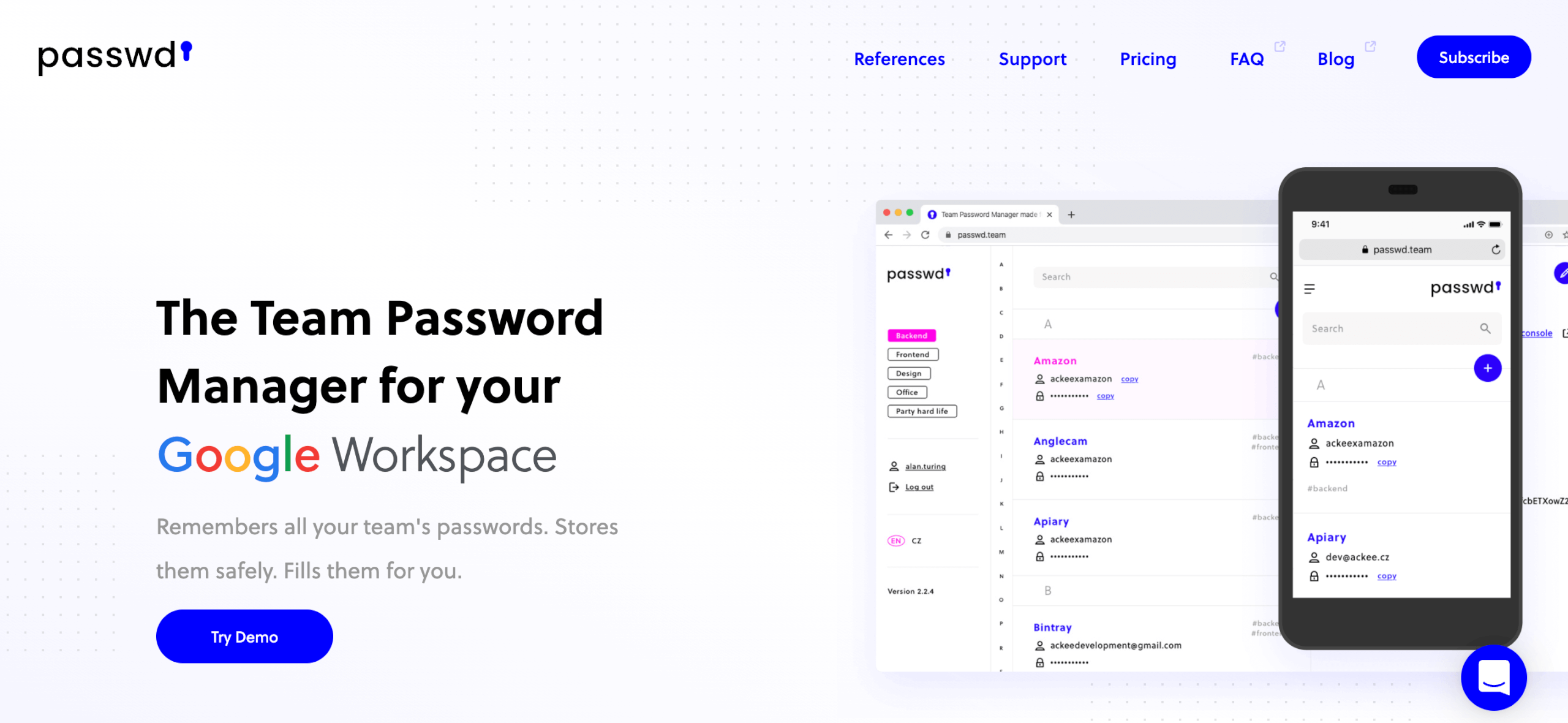 passwort manager passwrd startseite