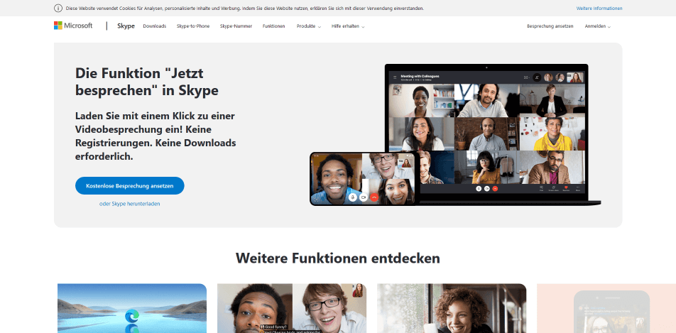 videokonferenz software skype