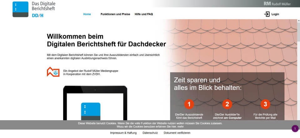 digitales berichtsheft berichtsheft digital digitaler ausbildungsnachweis azubi app digitales berichtsheft ihk digitales ausbildungsheft berichtsheft digital fuehren Dachdecker