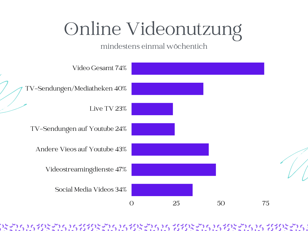wie viele menschen nutzen das internet Videonutzung