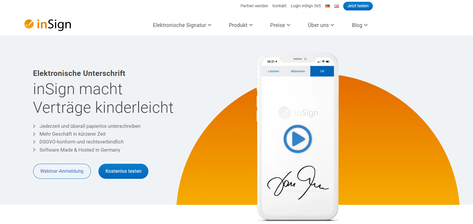 inSign Website