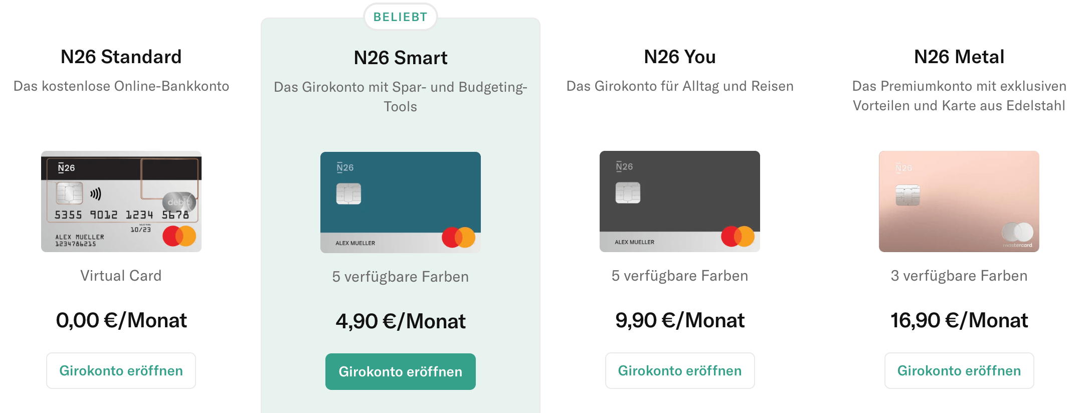 N26 Privatkonten