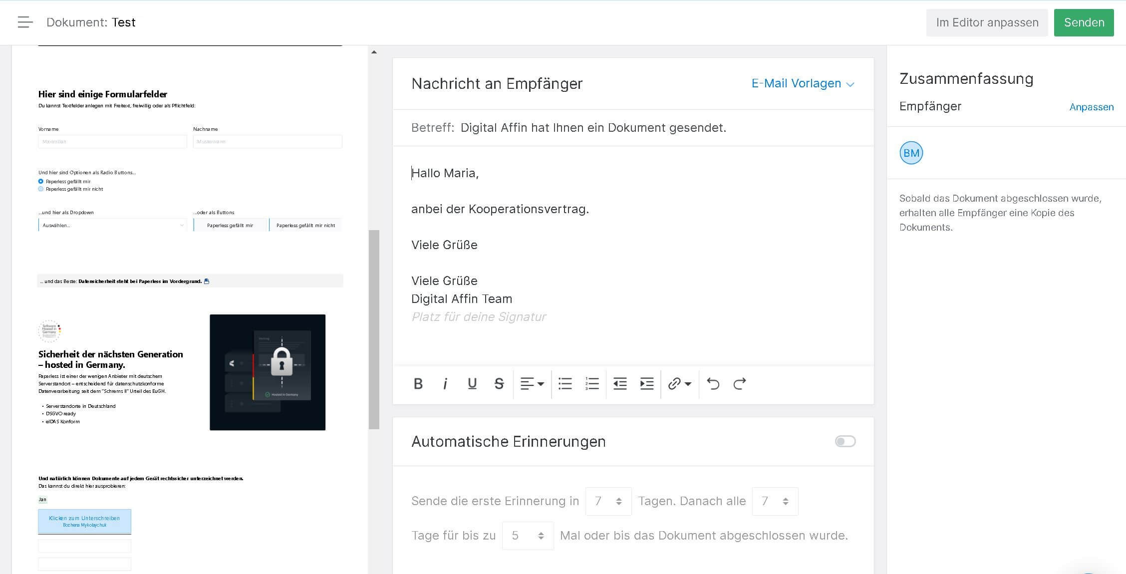 Paperless Email