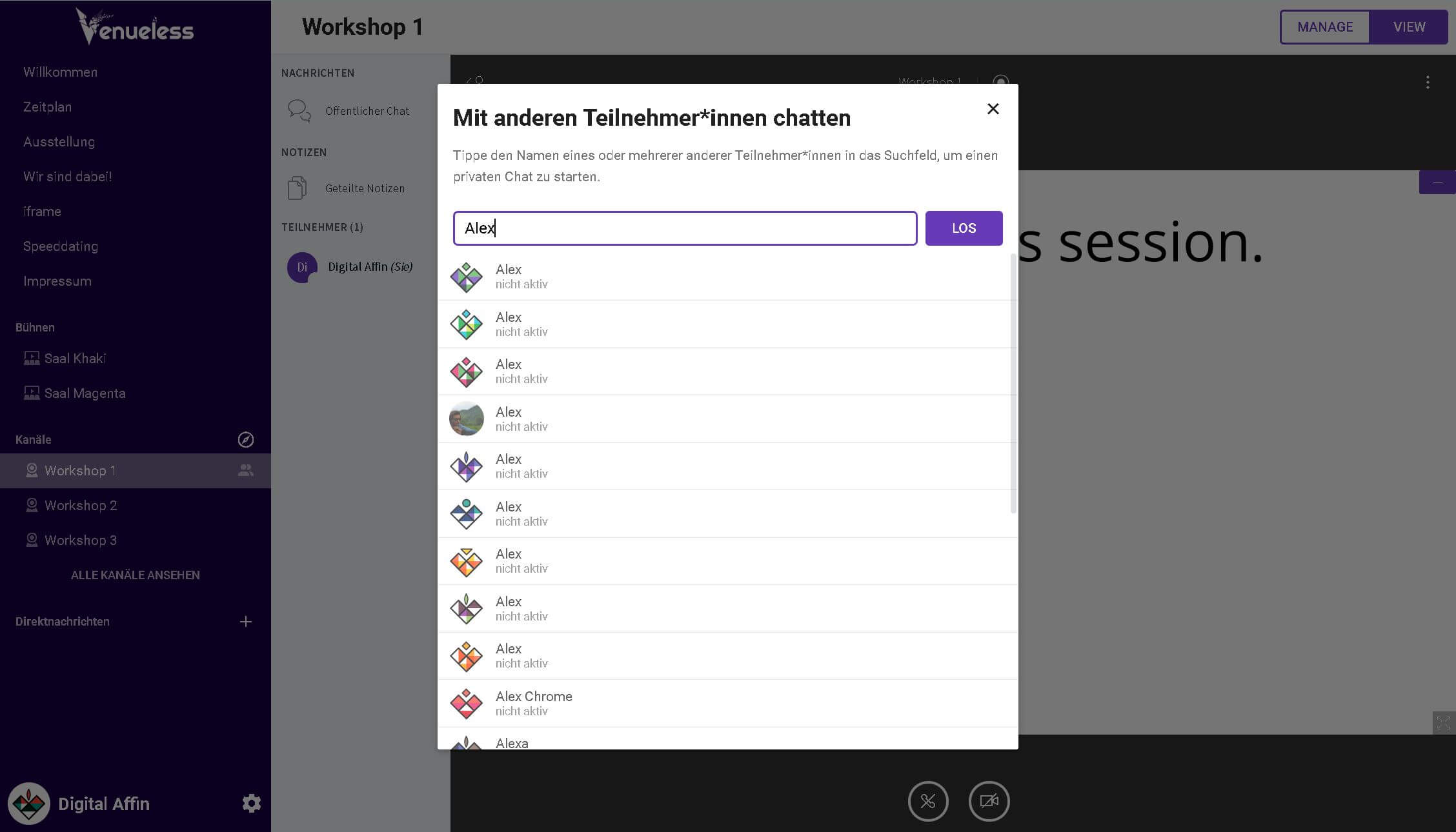 Venueless Chat
