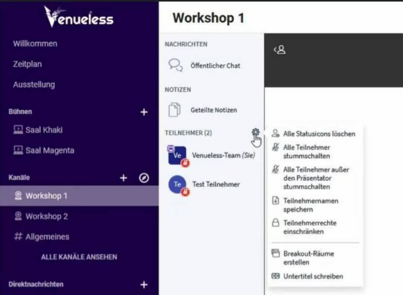 Venueless Workshop 2